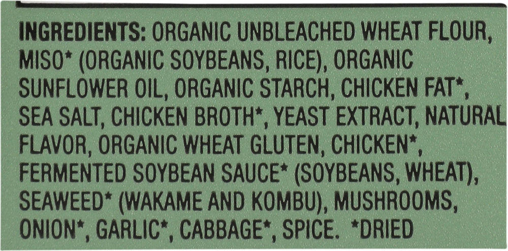 Mike's Mighty Good ramen miso pillow pack dry pillow shows convenient, travel-friendly portion.