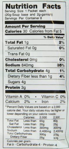 Miko Brand Instant Miso Soup uses non-GMO soybeans for a wholesome option.