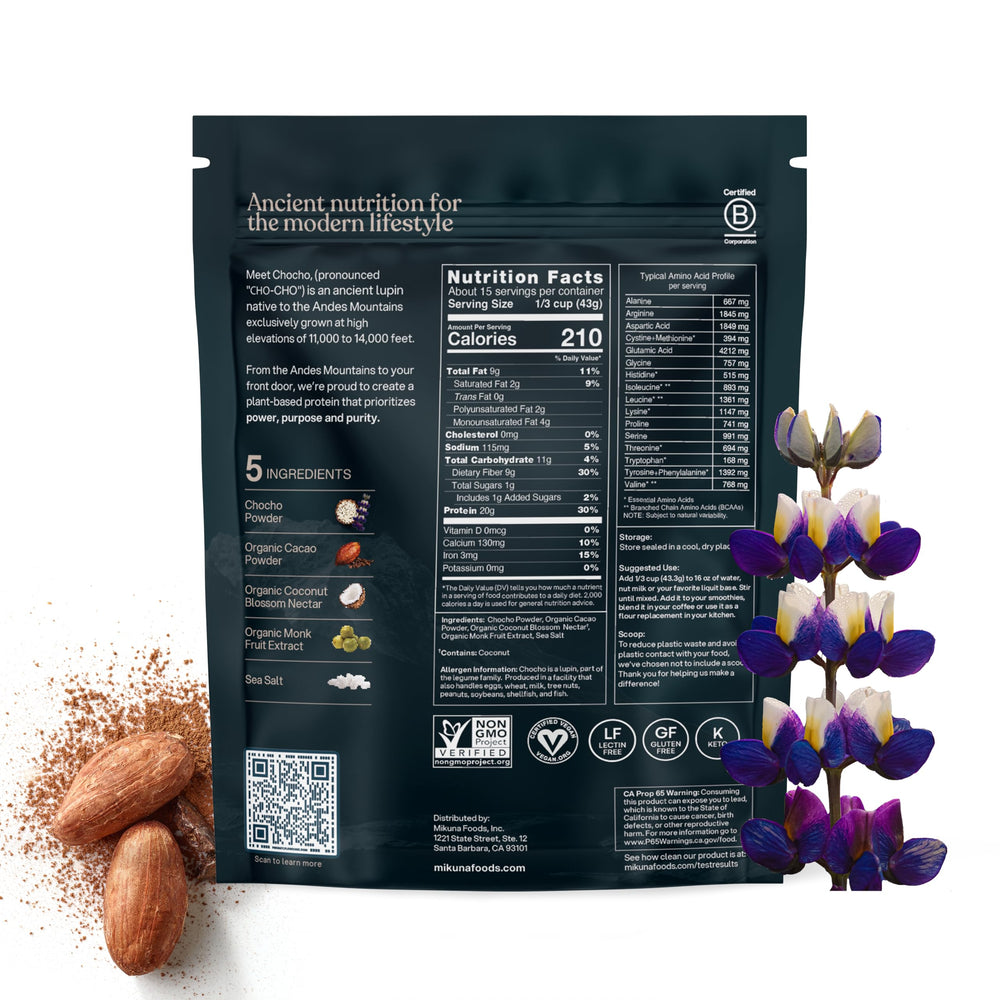 Mikuna smoothie mixing image—blends easily for a protein-rich drink
