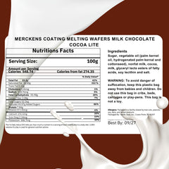 Milk Chocolate Melting Wafers 2LB dipping fruits setup for easy coating