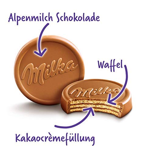 Milka Choco Wafer crisp wafer detail with light crunch