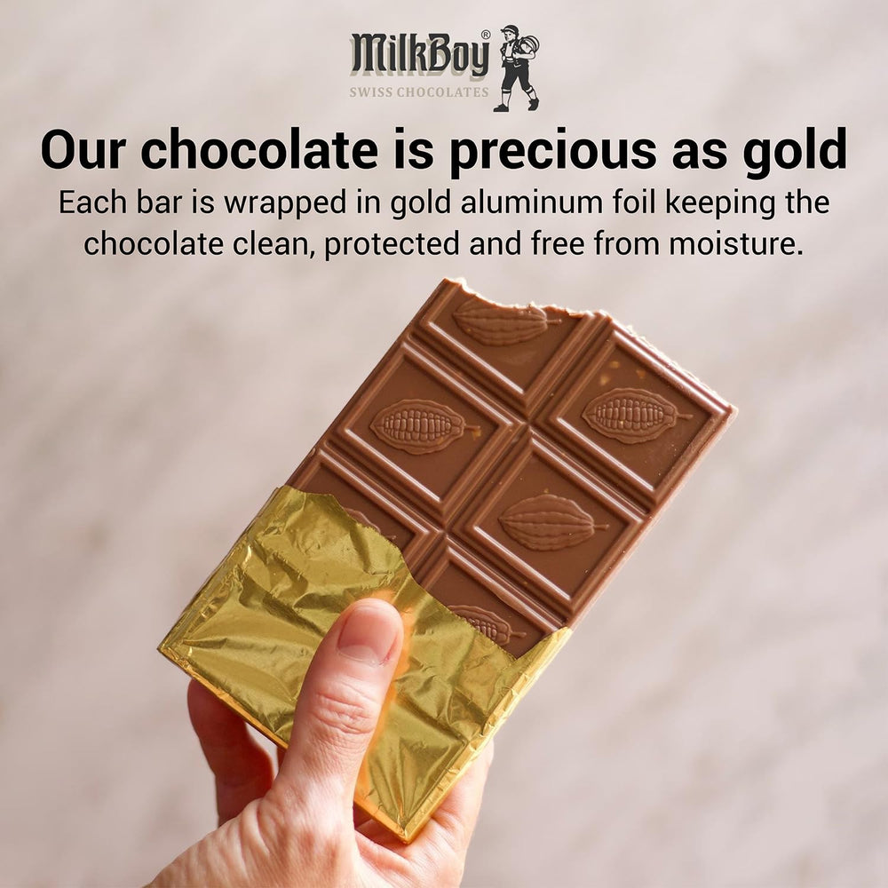 MilkBoy Alpine Milk Bar Pack 5 packaging by artisan designer Esther Gerber