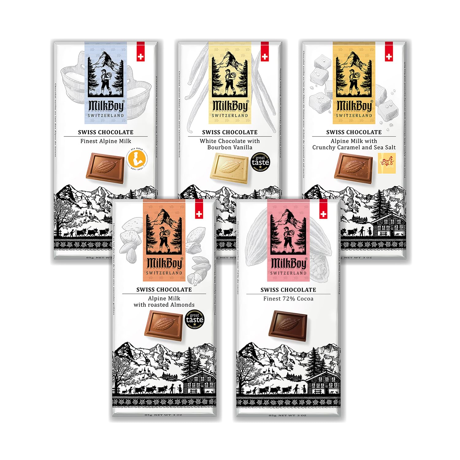 MilkBoy Swiss Chocolates Alpine Milk Bar: creamy dairy for everyday indulgence