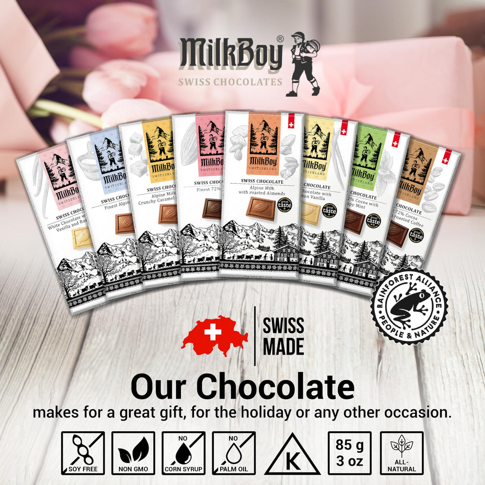 MilkBoy packaging art on wrapper: paper-cut design by Esther Gerber
