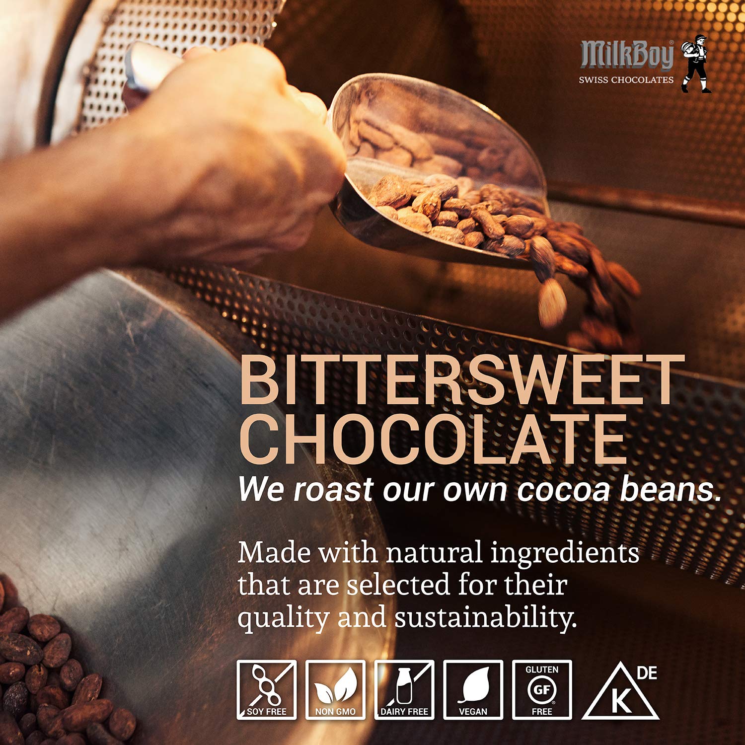 MilkBoy Swiss Chocolates 3 oz bar ideal for tasting and sharing