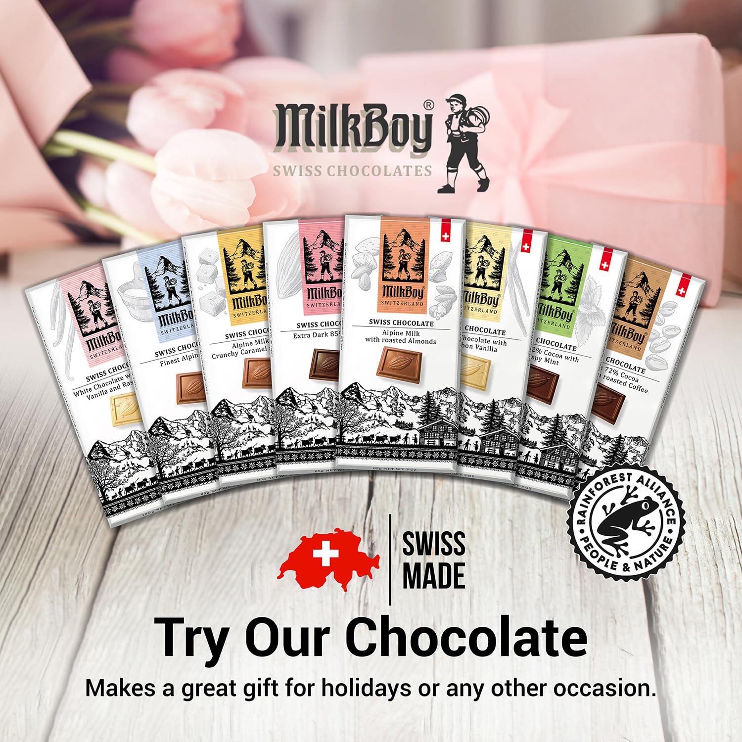 MilkBoy toppings ideas enhance decadent chocolate with marshmallows and shavings.