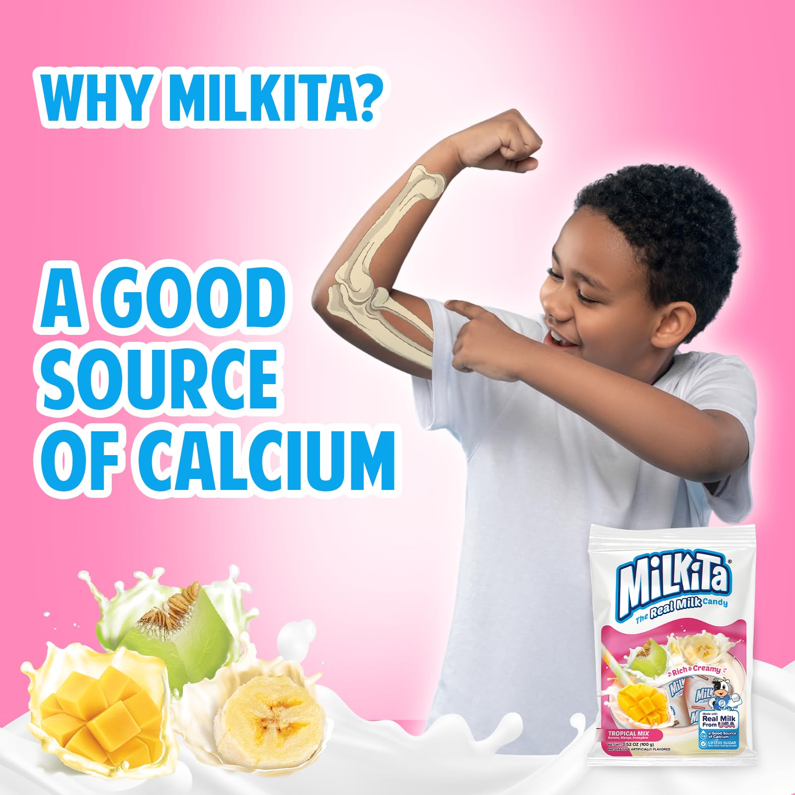 Milkita Candy Individually Wrapped Pieces — freshness preserved for on-the-go snacking