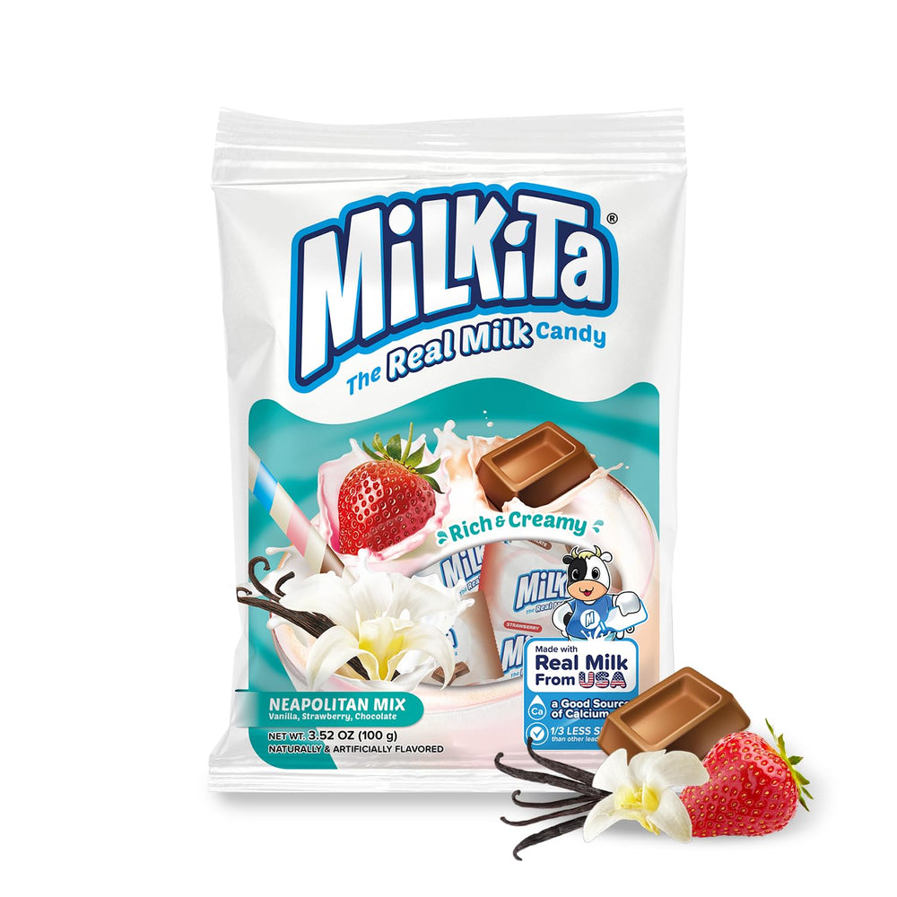 Milkita Creamy Milk Candy Vanilla close-up, smooth melt ideal for gifting and sharing.