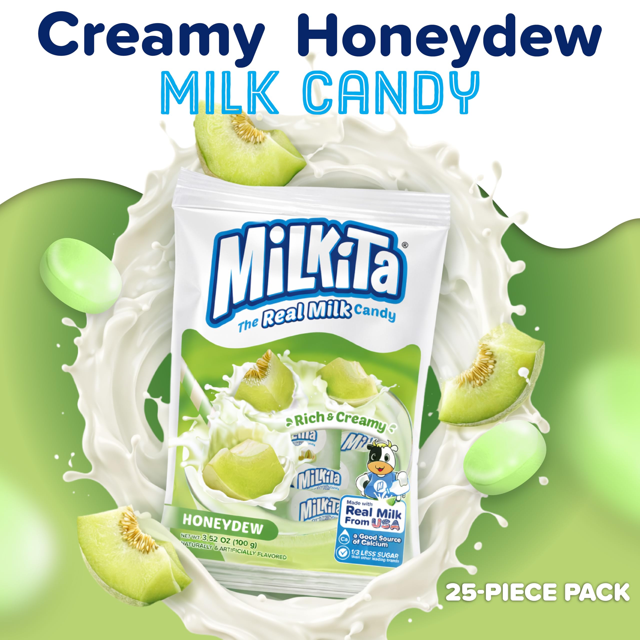 Individually wrapped Milkita pieces preserve freshness and texture.