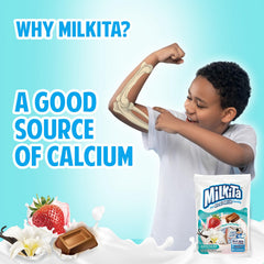 Milkita Valentines Day Candy Bag close-up, perfect for classroom exchanges.