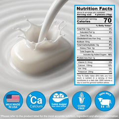 Milkita Vanilla candy closeup highlighting smooth melt texture for a comforting bite.