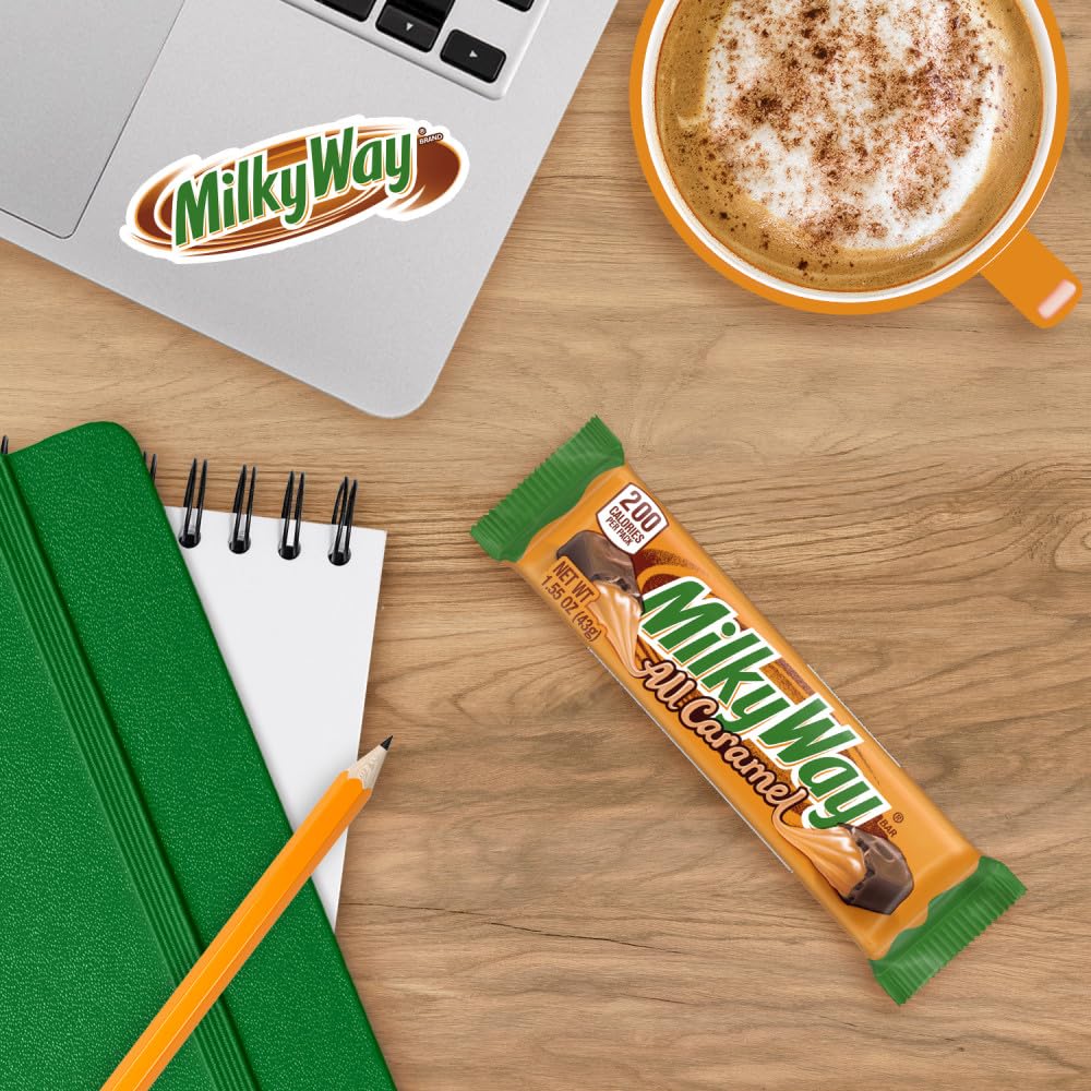 Milky Way All Caramel bar as ice cream topping for a caramel twist.