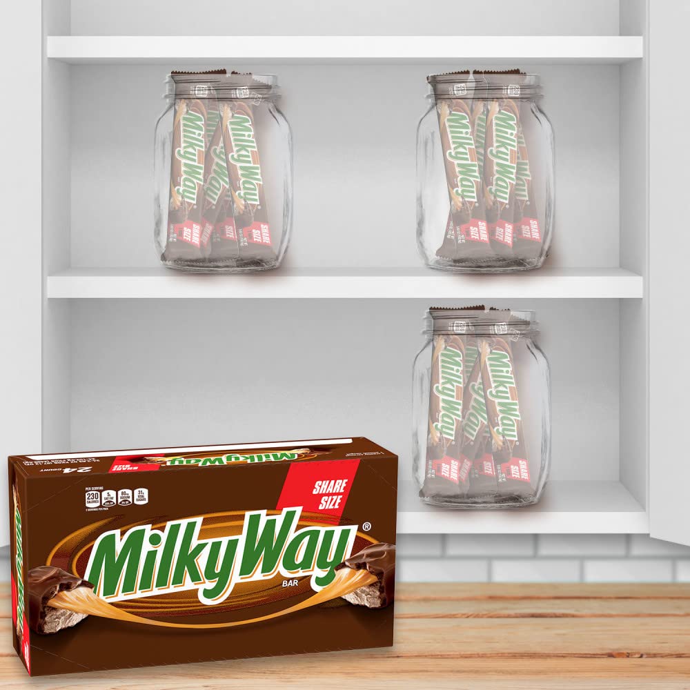 Milky Way bar cut to reveal caramel and nougat, a classic chocolate treat.