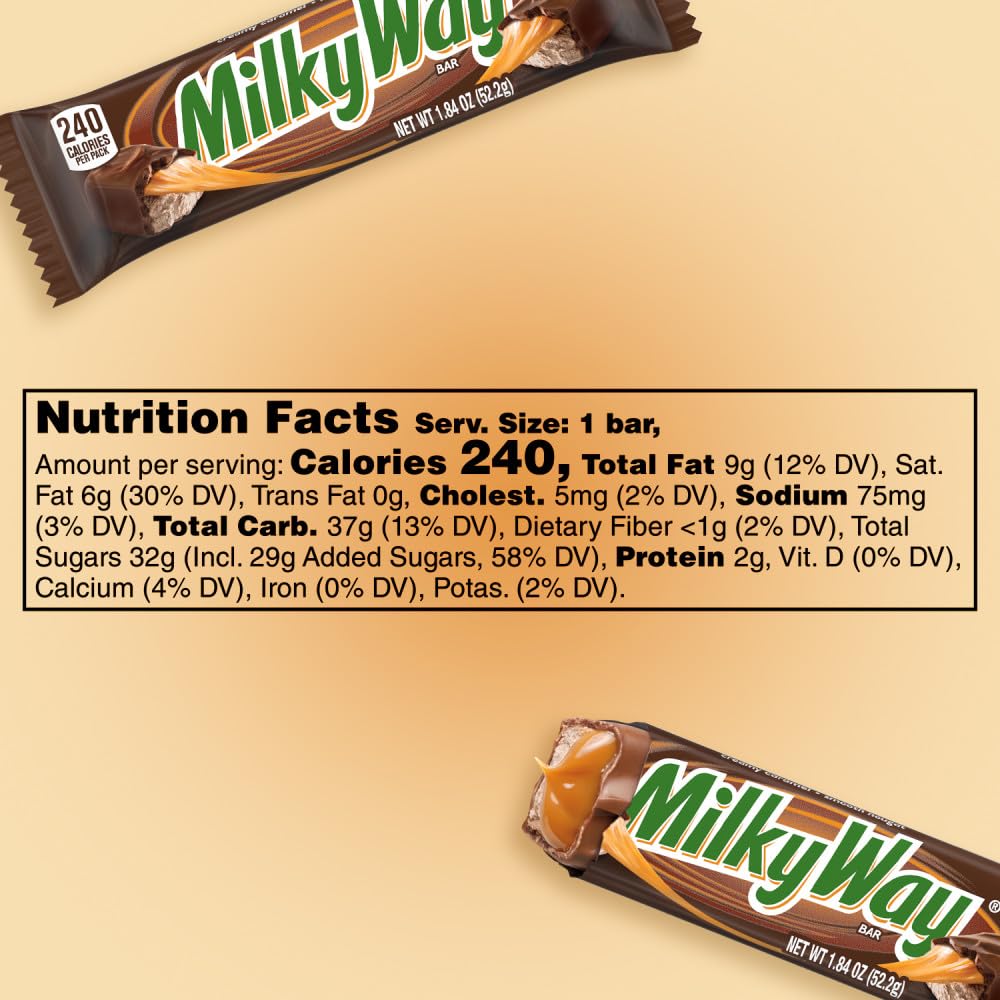 Individually wrapped Milky Way bars for easy gifting and travel.