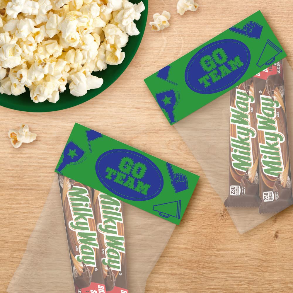 Milky Way candy bars in bulk box, perfect for parties and office snacks.