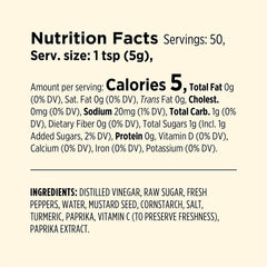 Millers Banana Pepper Mild Hot Sauce label closeup highlights its sweet-spicy profile.