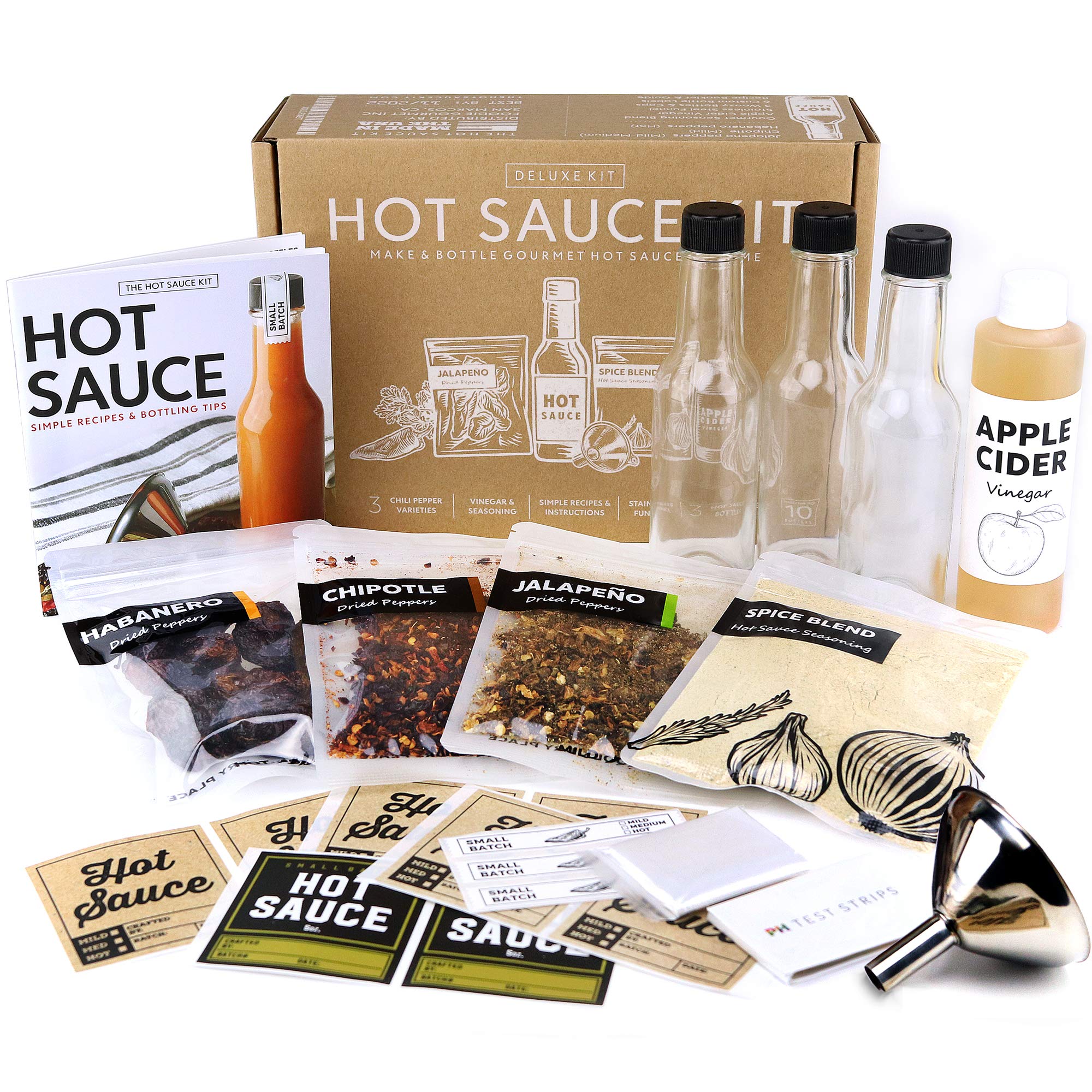 Millhouse Spice Co deluxe hot sauce kit box, ready for gifting and use.