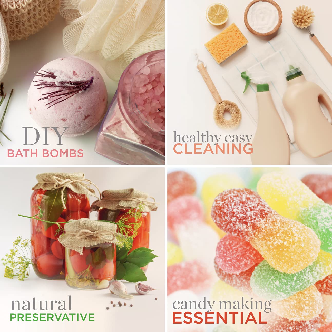 Milliard citric acid acts as a natural cleaner for mineral deposits.