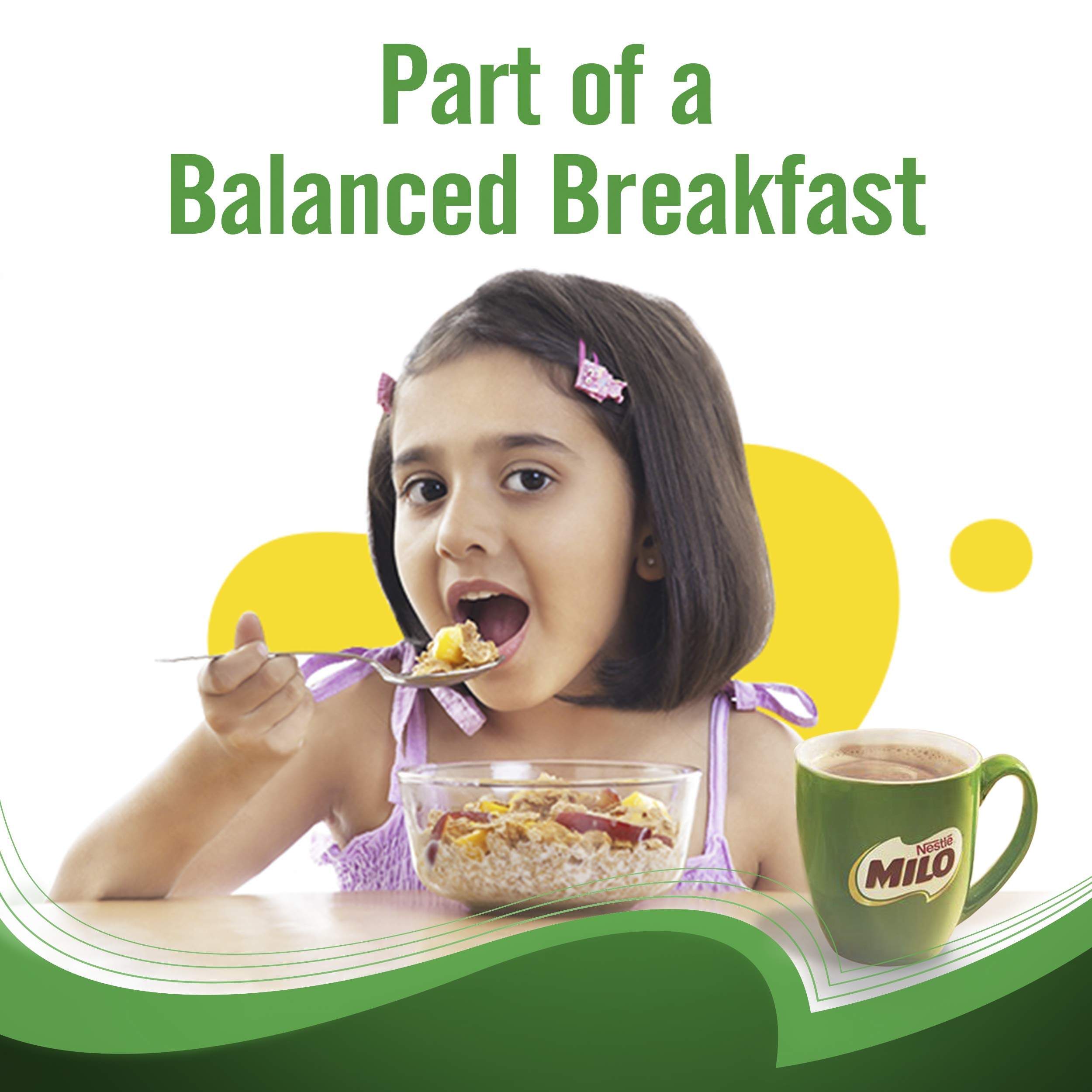Breakfast table scene with MILO and cereals for busy mornings