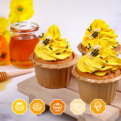 Milovin bee decorations for baby showers add playful charm to treats.