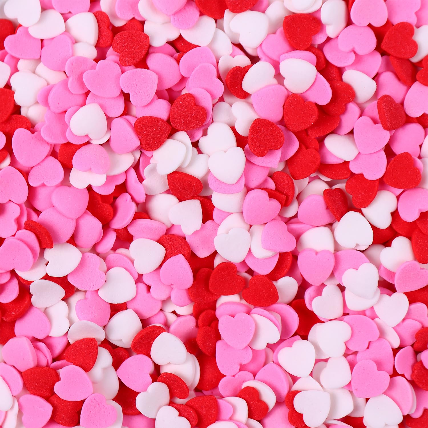 Milovin Valentines sprinkles suitable for a charming dessert presentation.