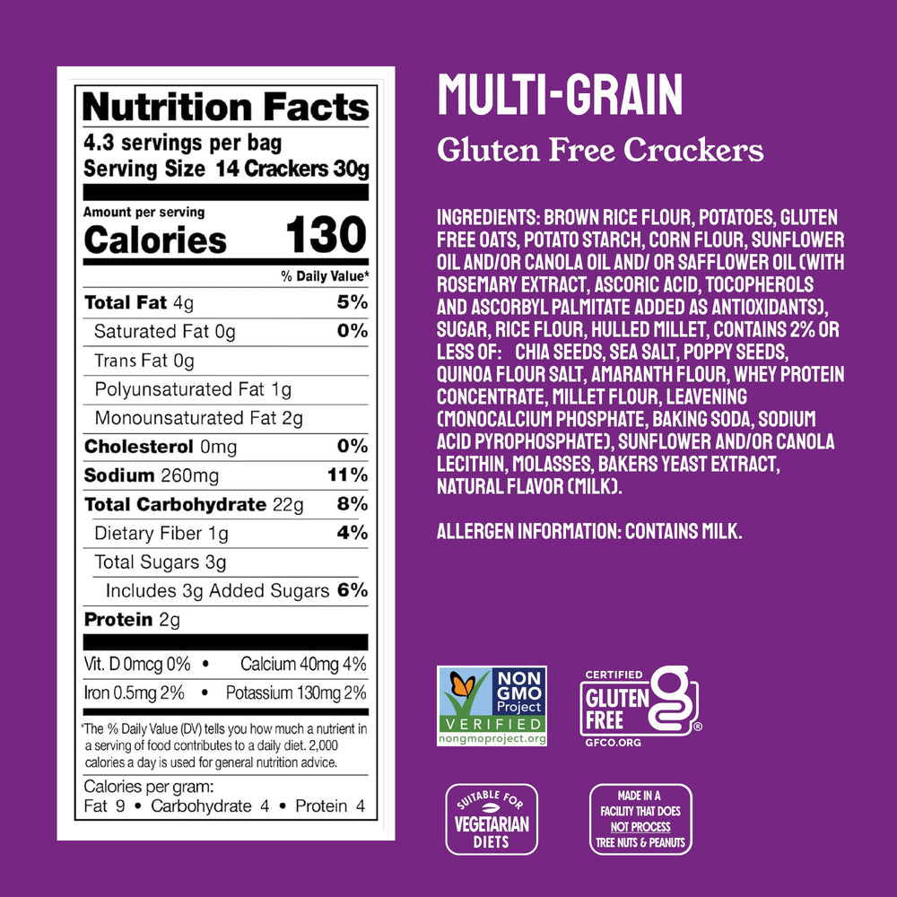 Milton's Craft Bakers Everything crackers crisp bite great with salsas and soups