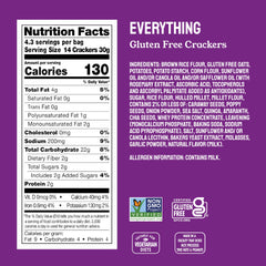 Milton's gluten-free crackers resealable bag keeps freshness bite after bite