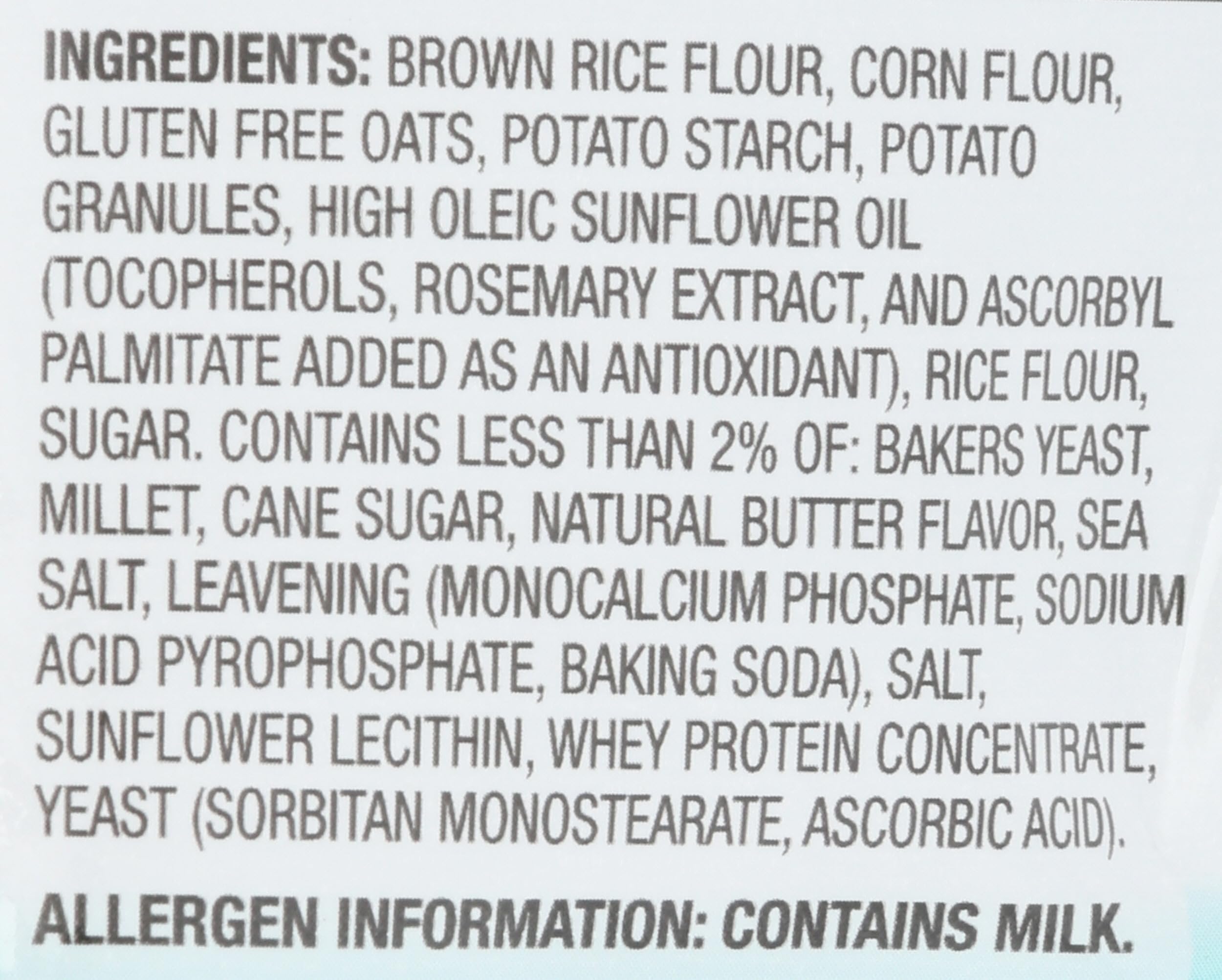 Milton's Gluten Free Crackers sea salt close-up highlights crisp texture and flavor.