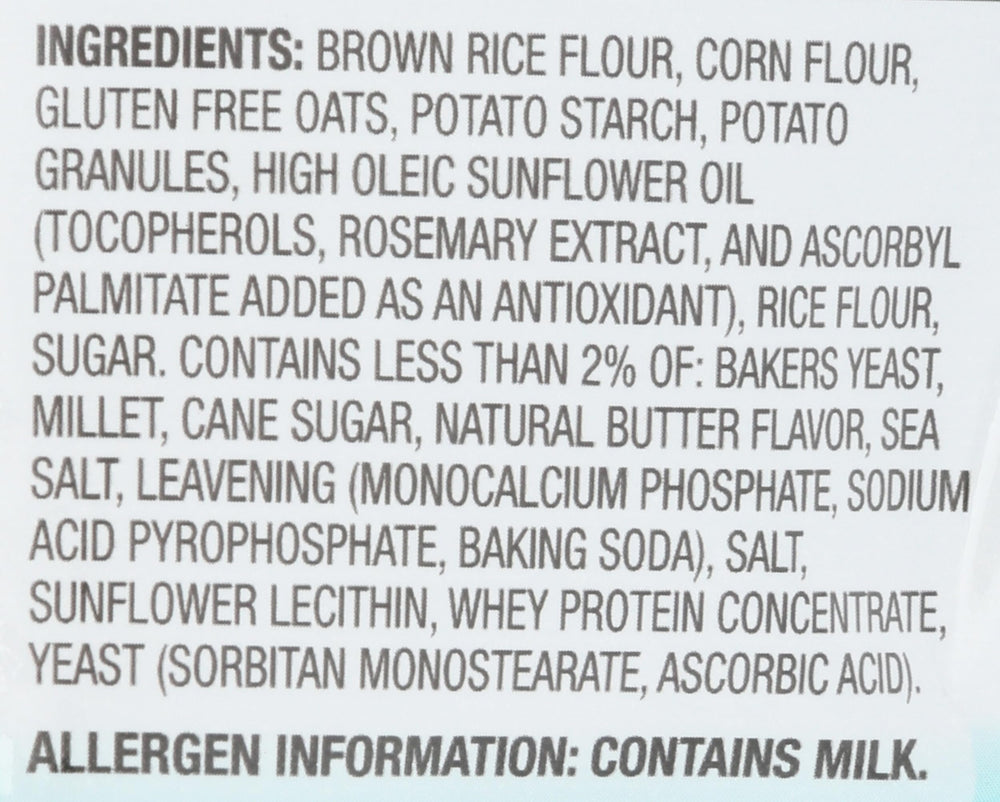 Milton's Gluten Free Crackers sea salt close-up highlights crisp texture and flavor.