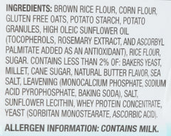 Milton's Gluten Free Crackers sea salt close-up highlights crisp texture and flavor.