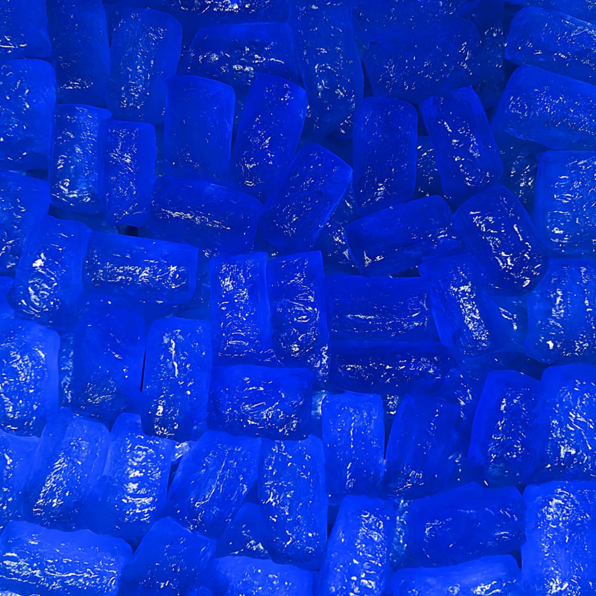 Colorful blue raspberry candies from MIMA MIMA, appetizing and flavorful.