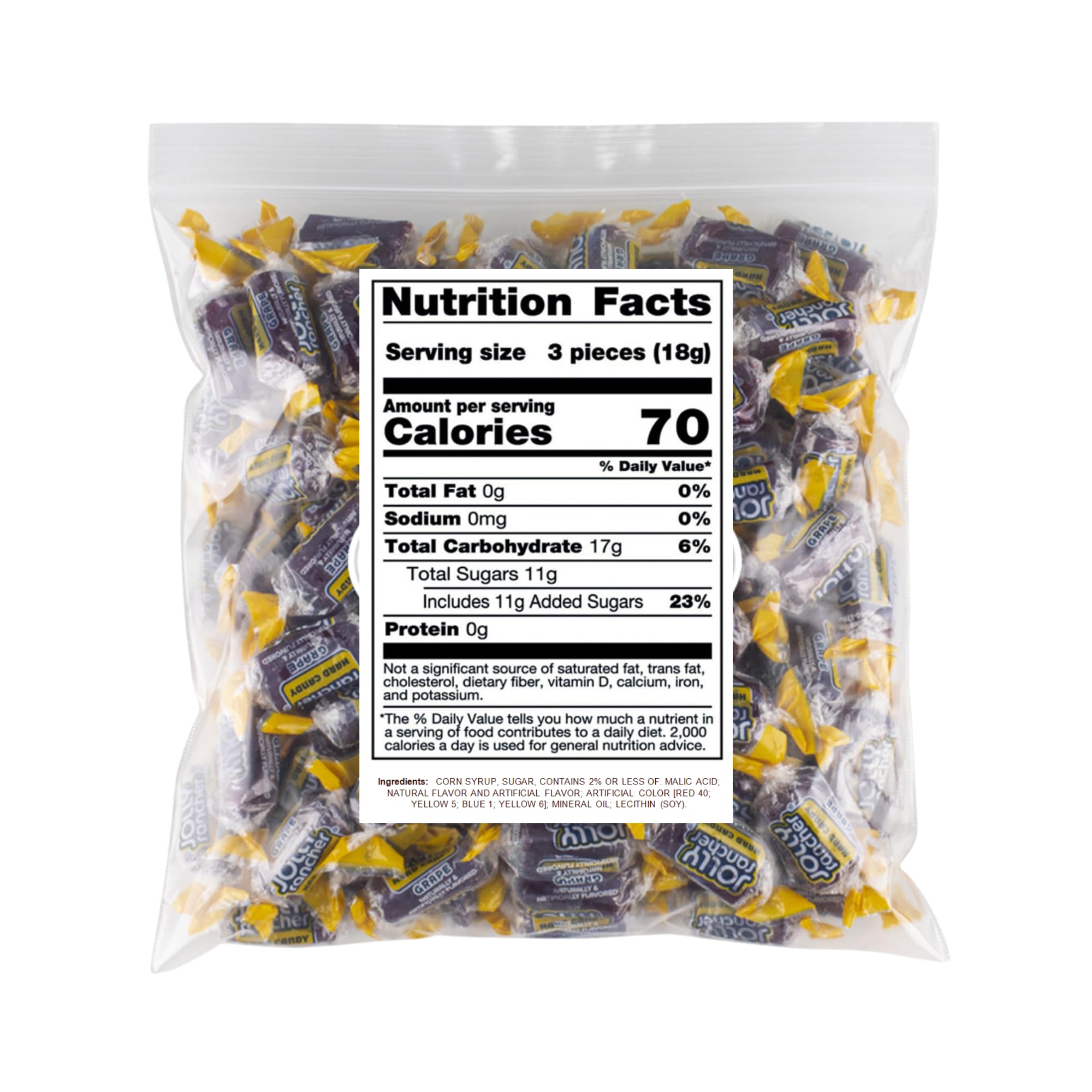 Mima Mima jolly rancher-inspired grape candies, individually wrapped, convenient for snacks on the go.