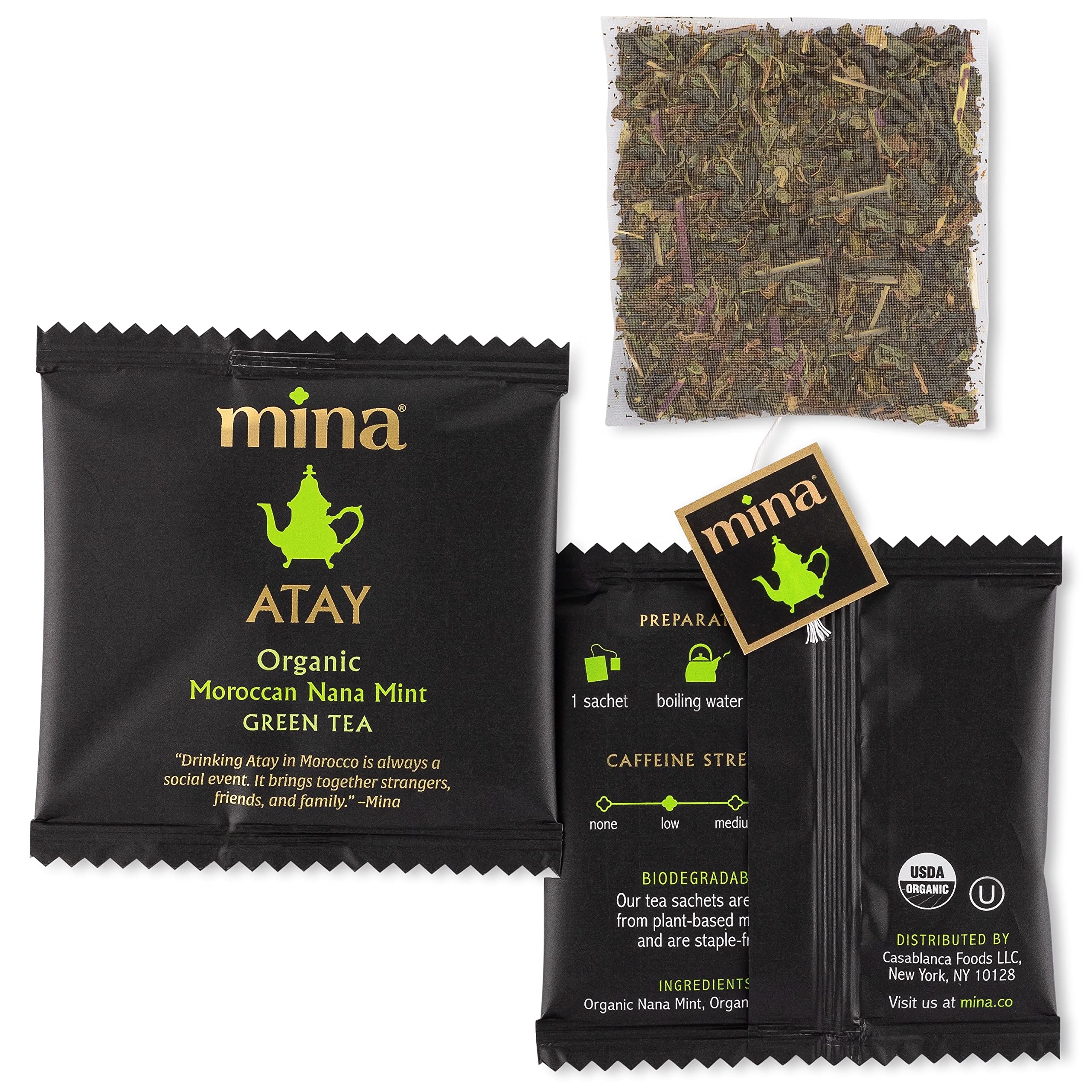 Mina Atay tea steeping in cup for refreshing aroma.