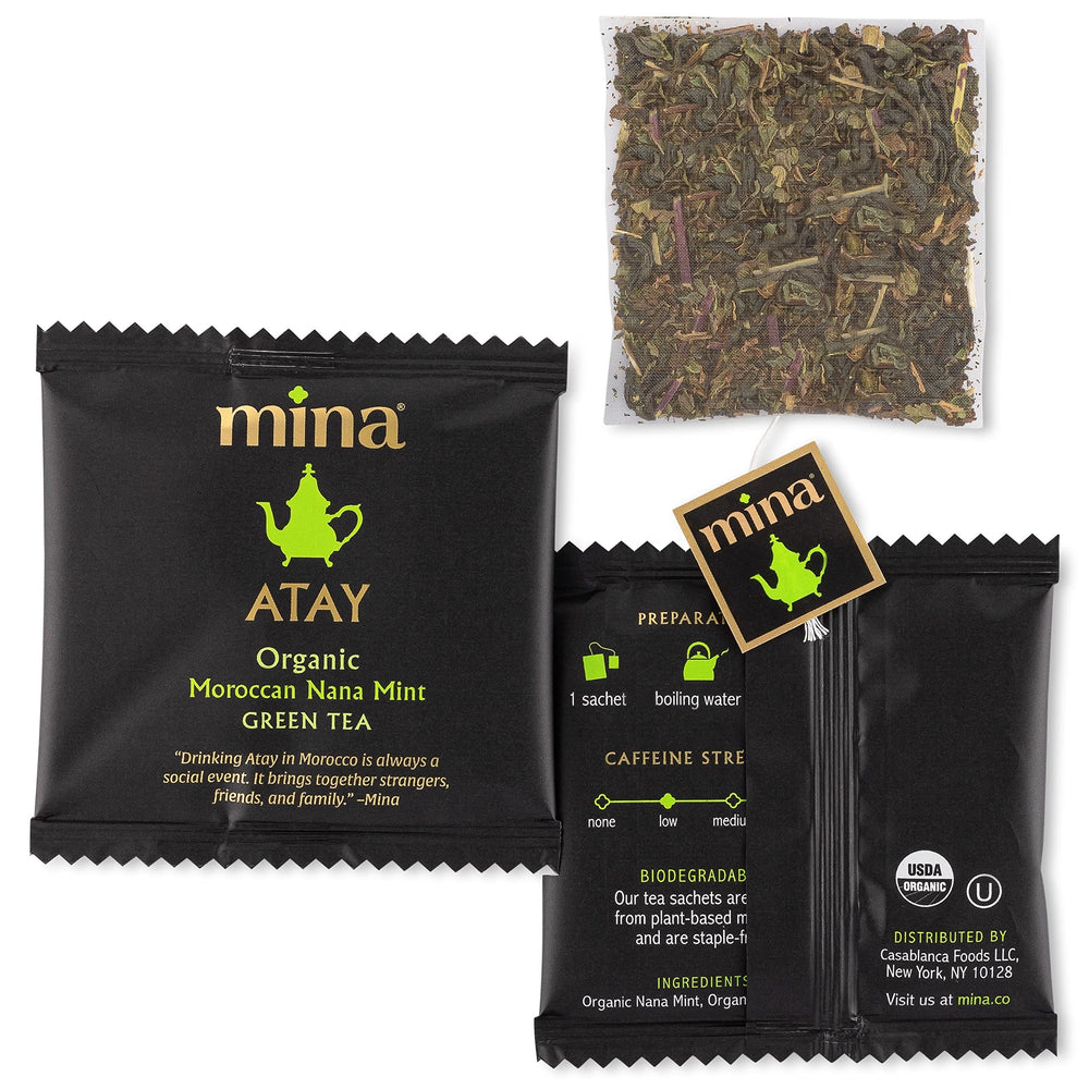Mina Atay tea steeping in cup for refreshing aroma.