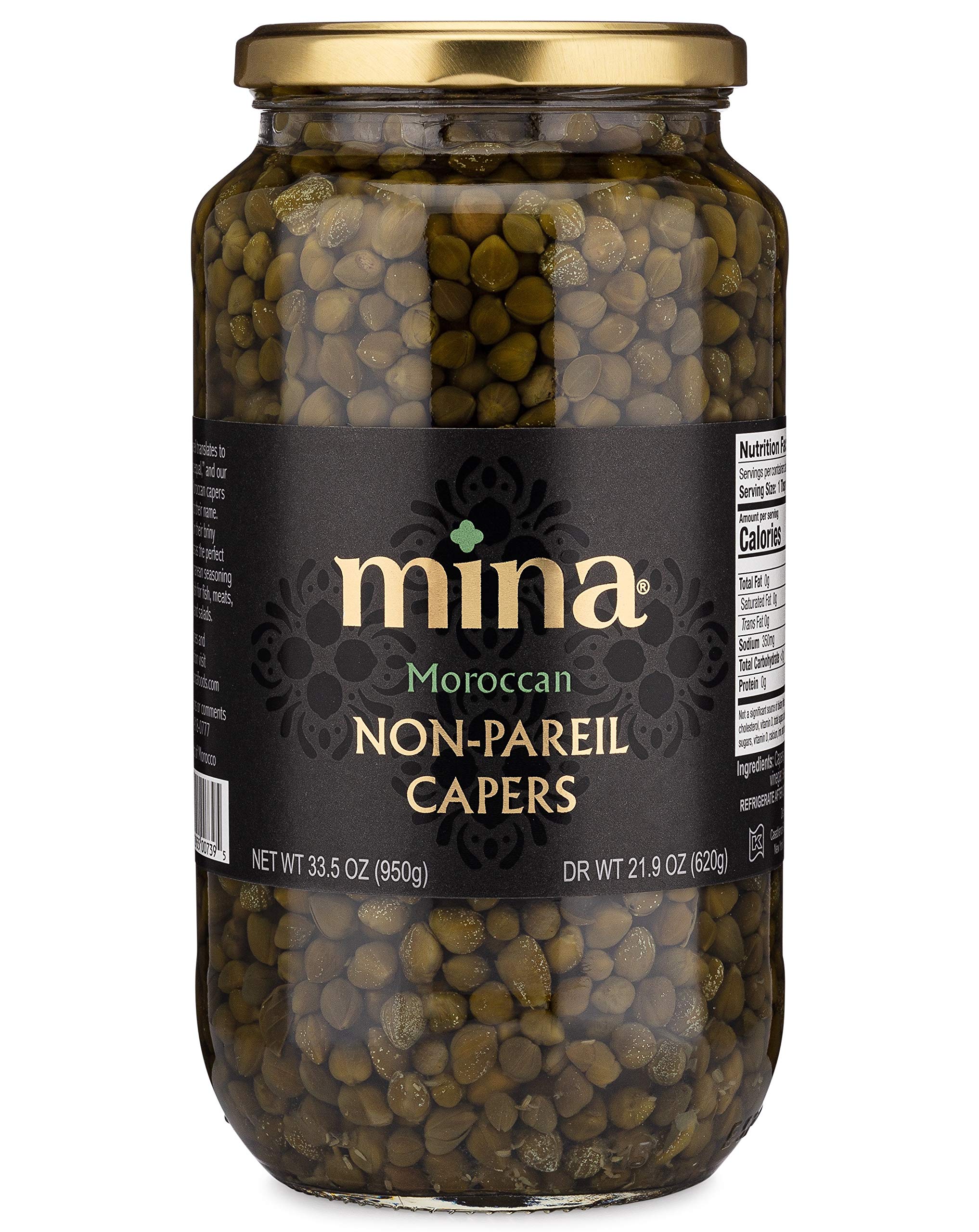 Mina Capers Non Pareil emerald pearls in jar add briny tang to dishes