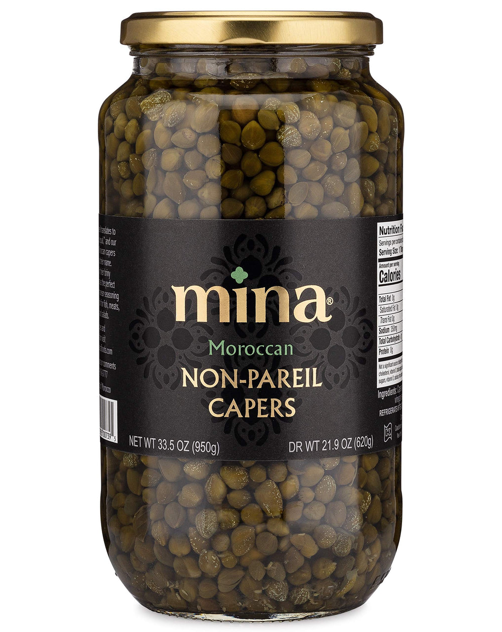 Mina Capers Non Pareil emerald pearls in jar add briny tang to dishes