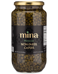 Mina Capers Non Pareil emerald pearls in jar add briny tang to dishes