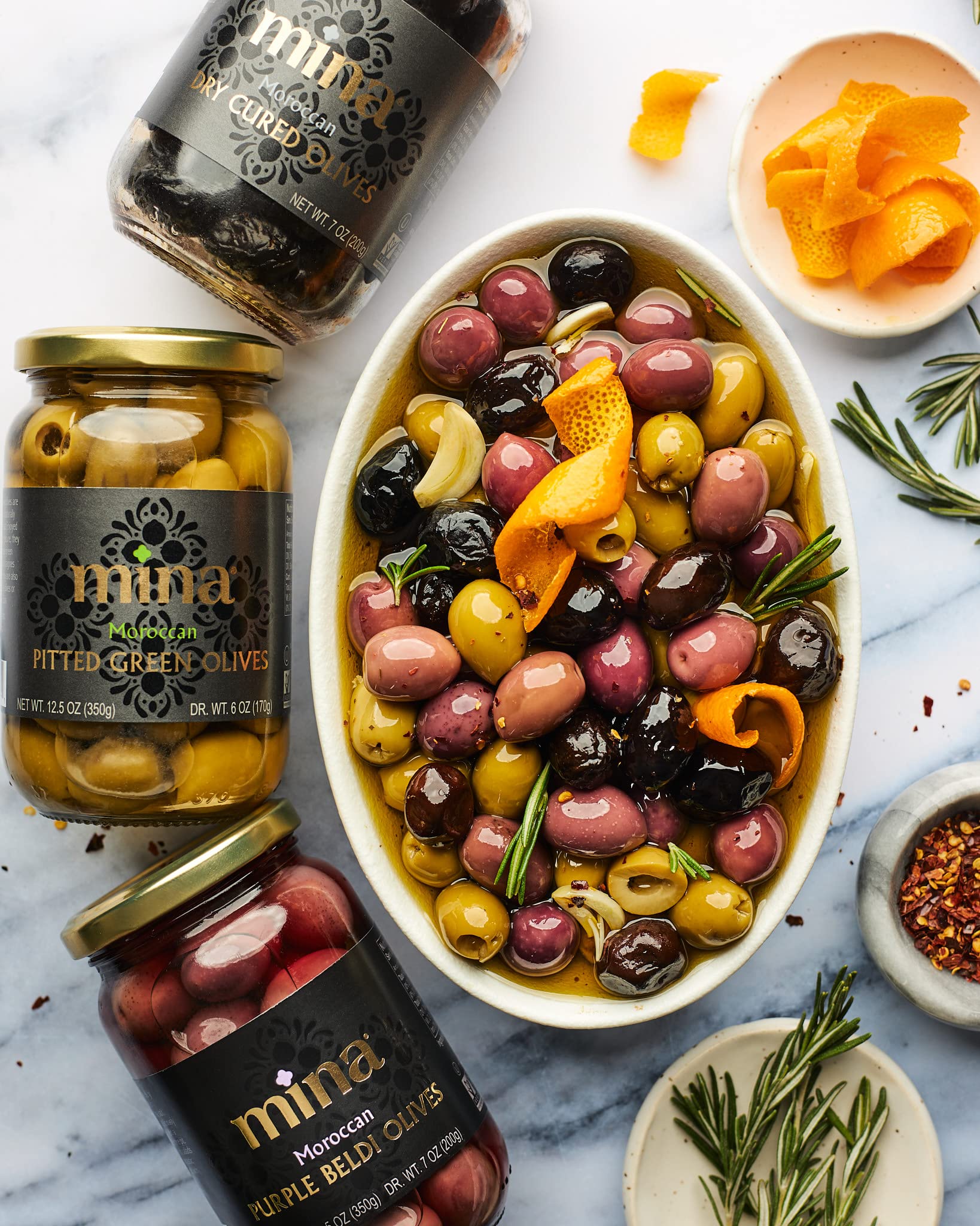 Mina dry cured black olives used in cooking versatile for pasta and tagines
