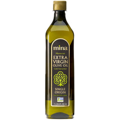 Mina Moroccan olive oil bottle shows light, versatile flavor for everyday cooking.
