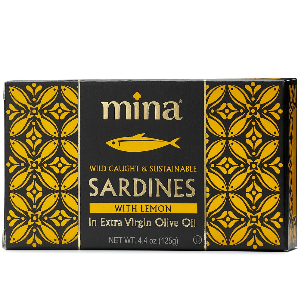 Mina Sardines hand-packed can preserves delicate texture and flavor.
