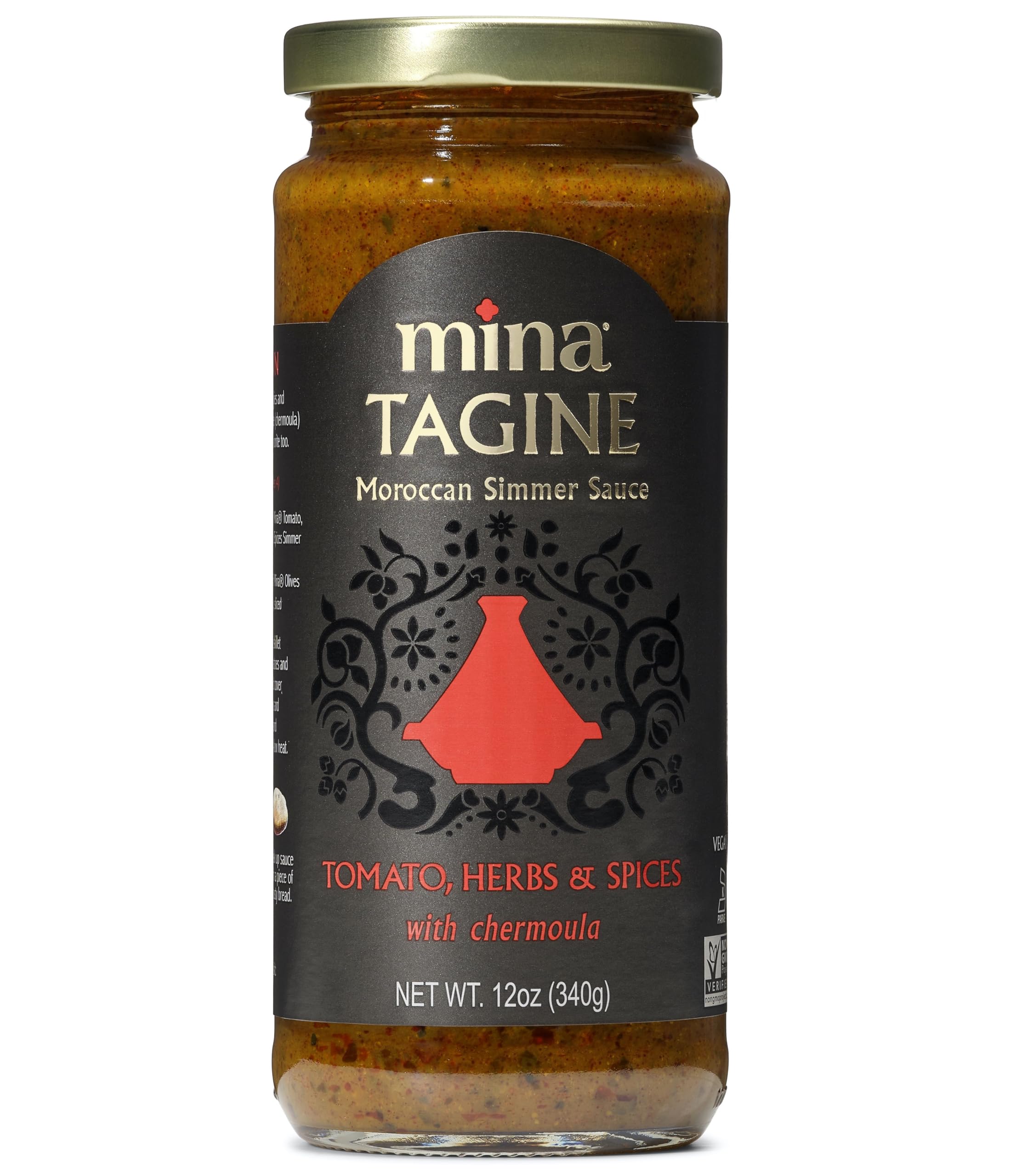 Mina Tagine Fish simmer sauce bottle ready for seafood stews.