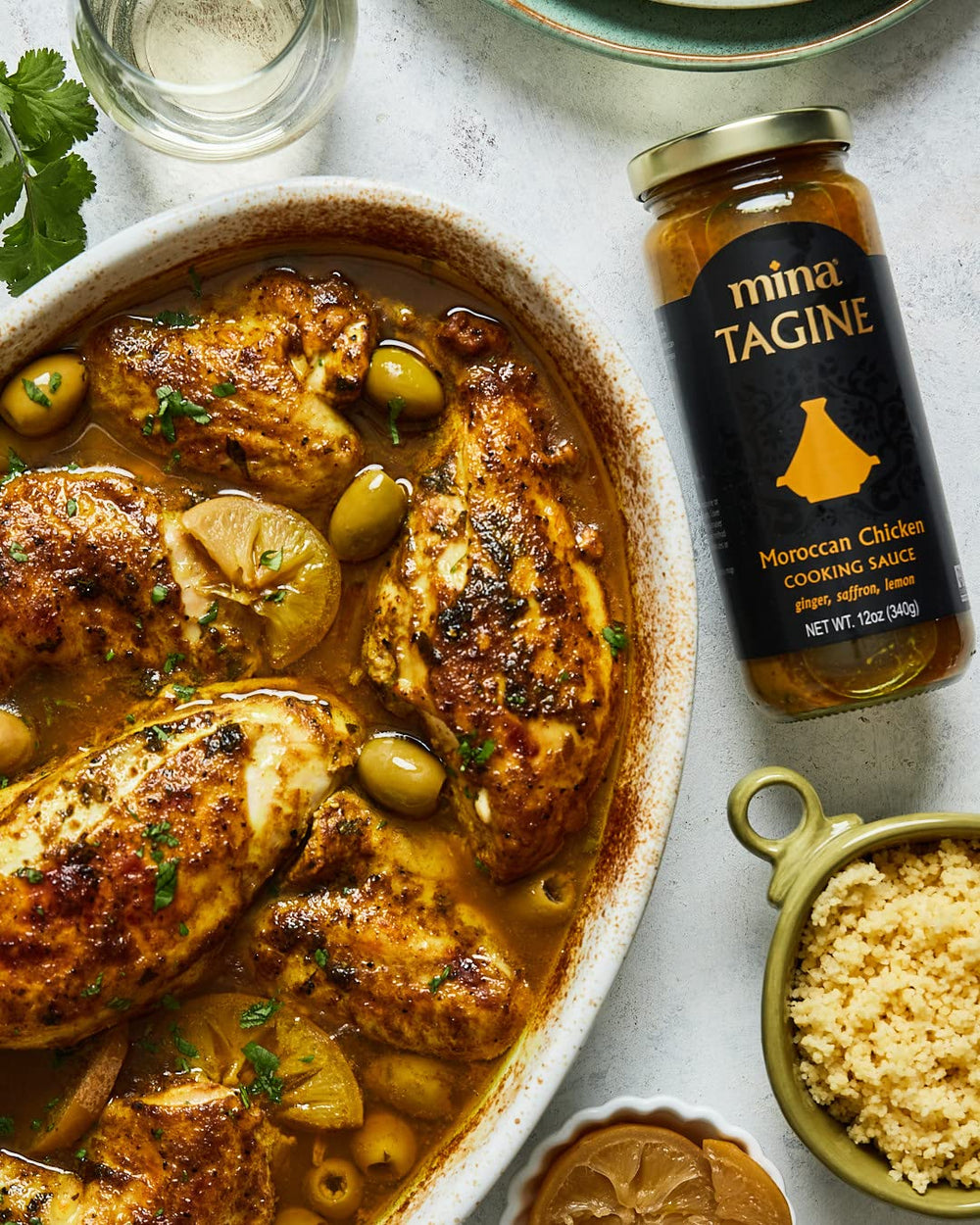 Mina Tagine vegetable stew simmer scene shows versatile cooking options.