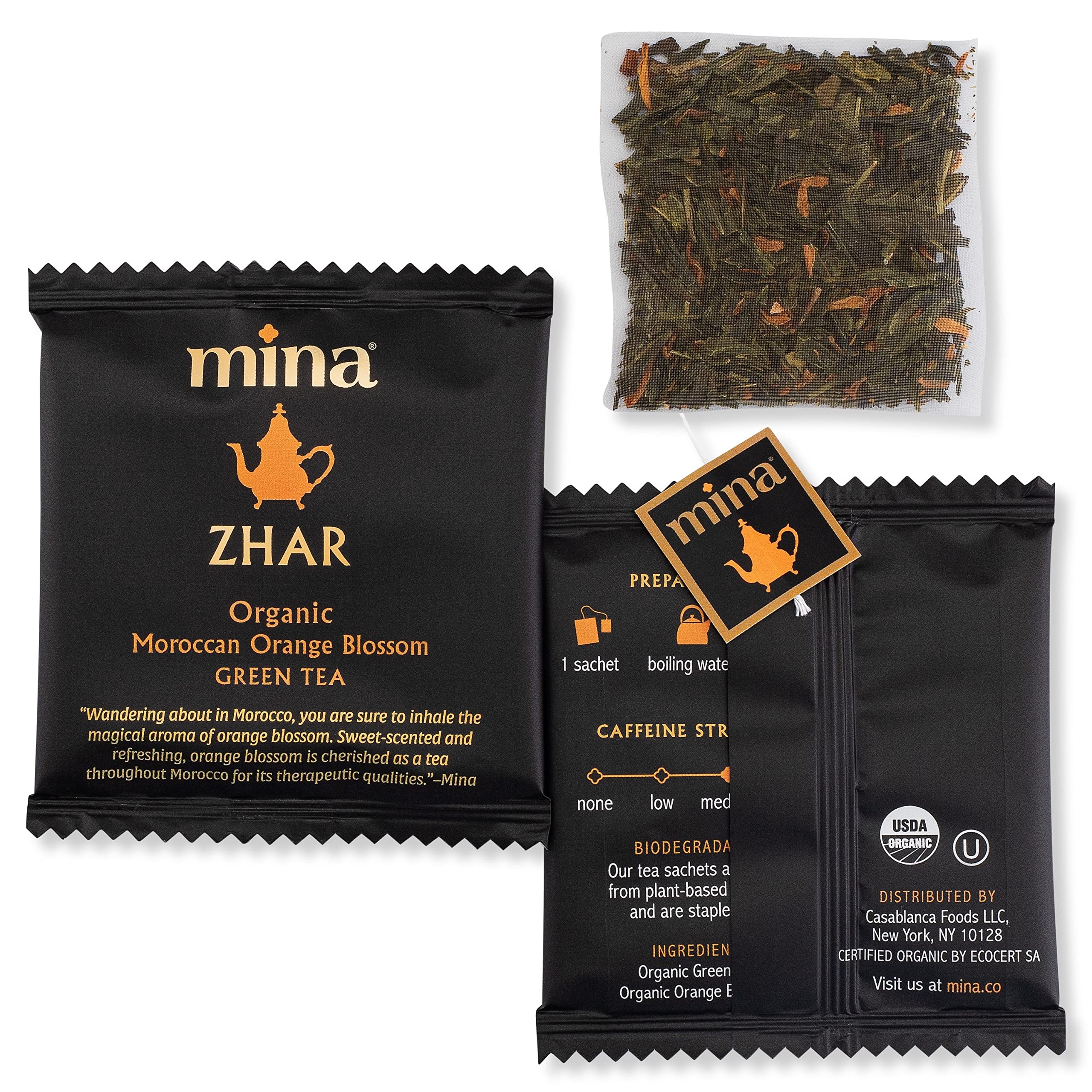 Mina Zhar floral citrus infusion with Moroccan orange blossoms