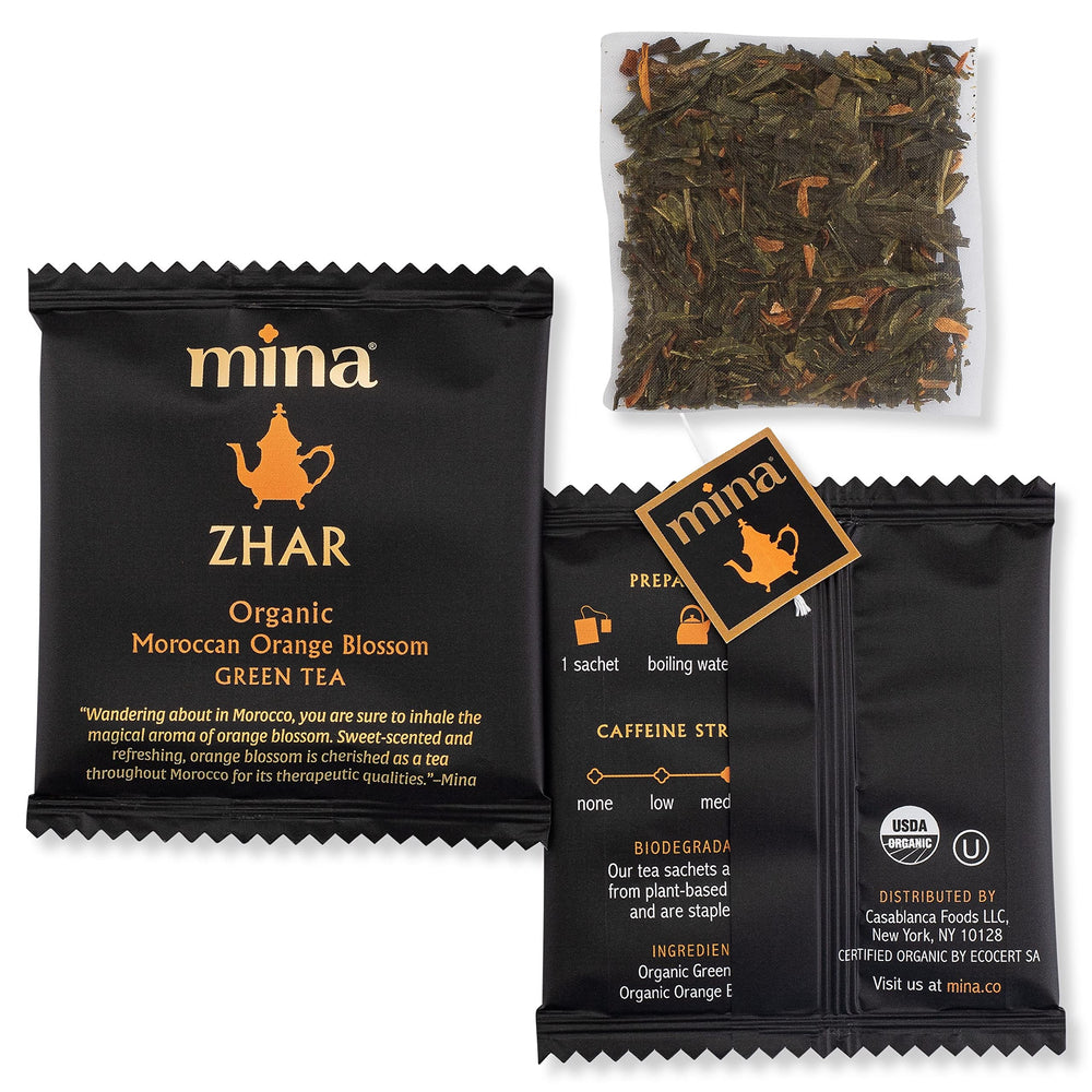 Mina Zhar floral citrus infusion with Moroccan orange blossoms