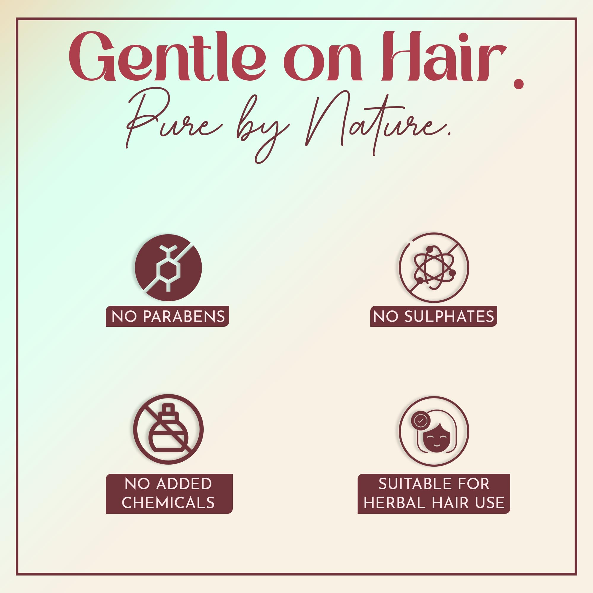 Minature hair mask preparation with hibiscus powder for natural color Boost