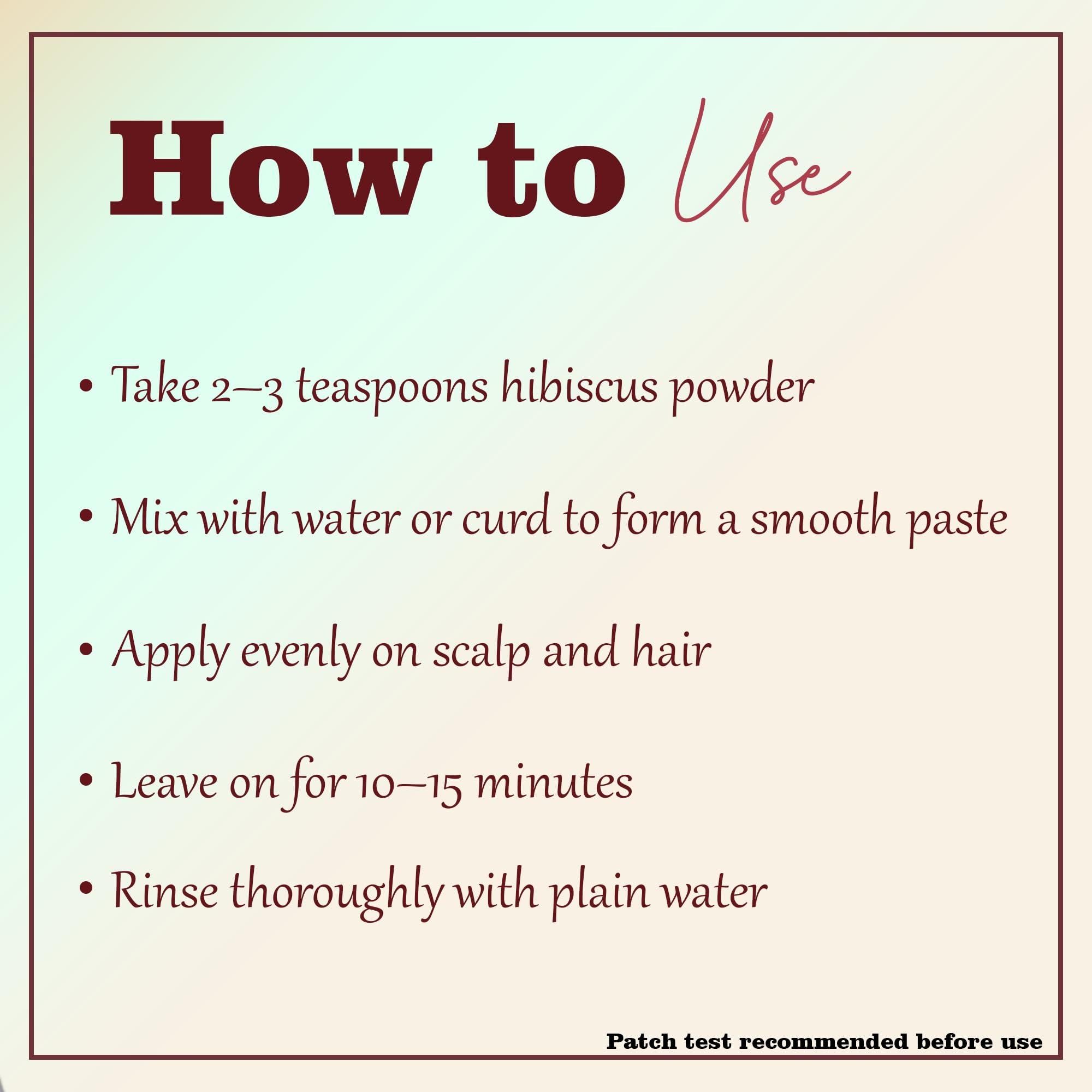 Minature hibiscus face-pack mix ready for refreshing skin care