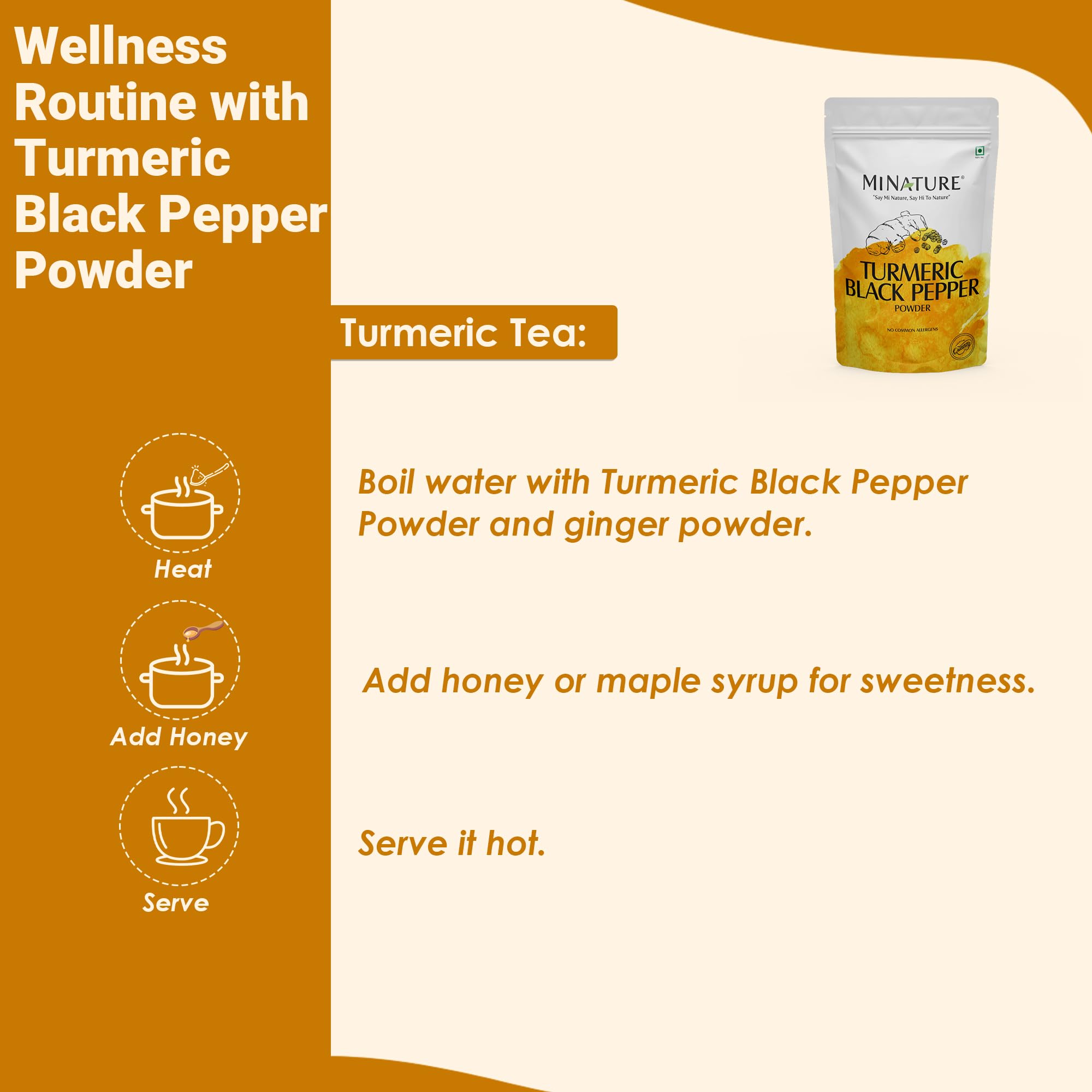 Minature turmeric curry dish with vibrant golden color.