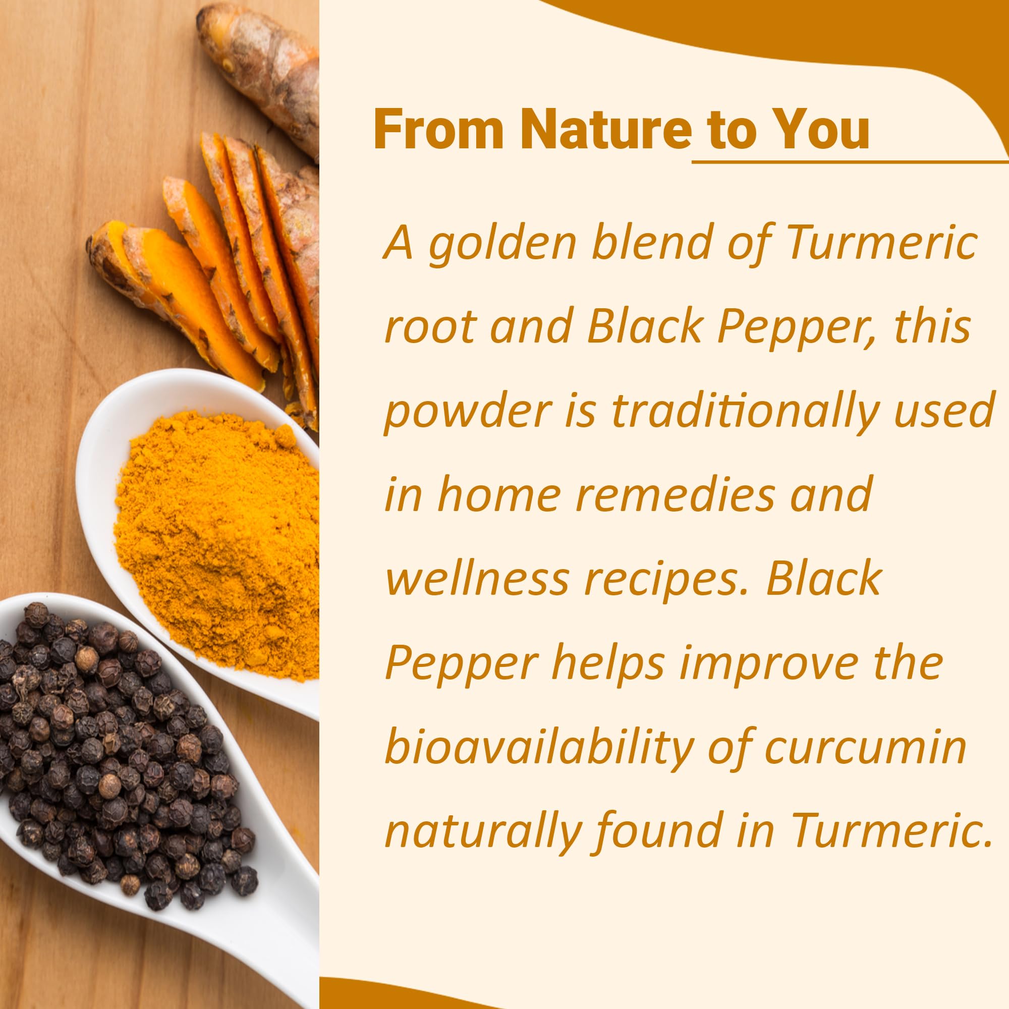 Minature turmeric root powder measuring spoon for precise culinary use.