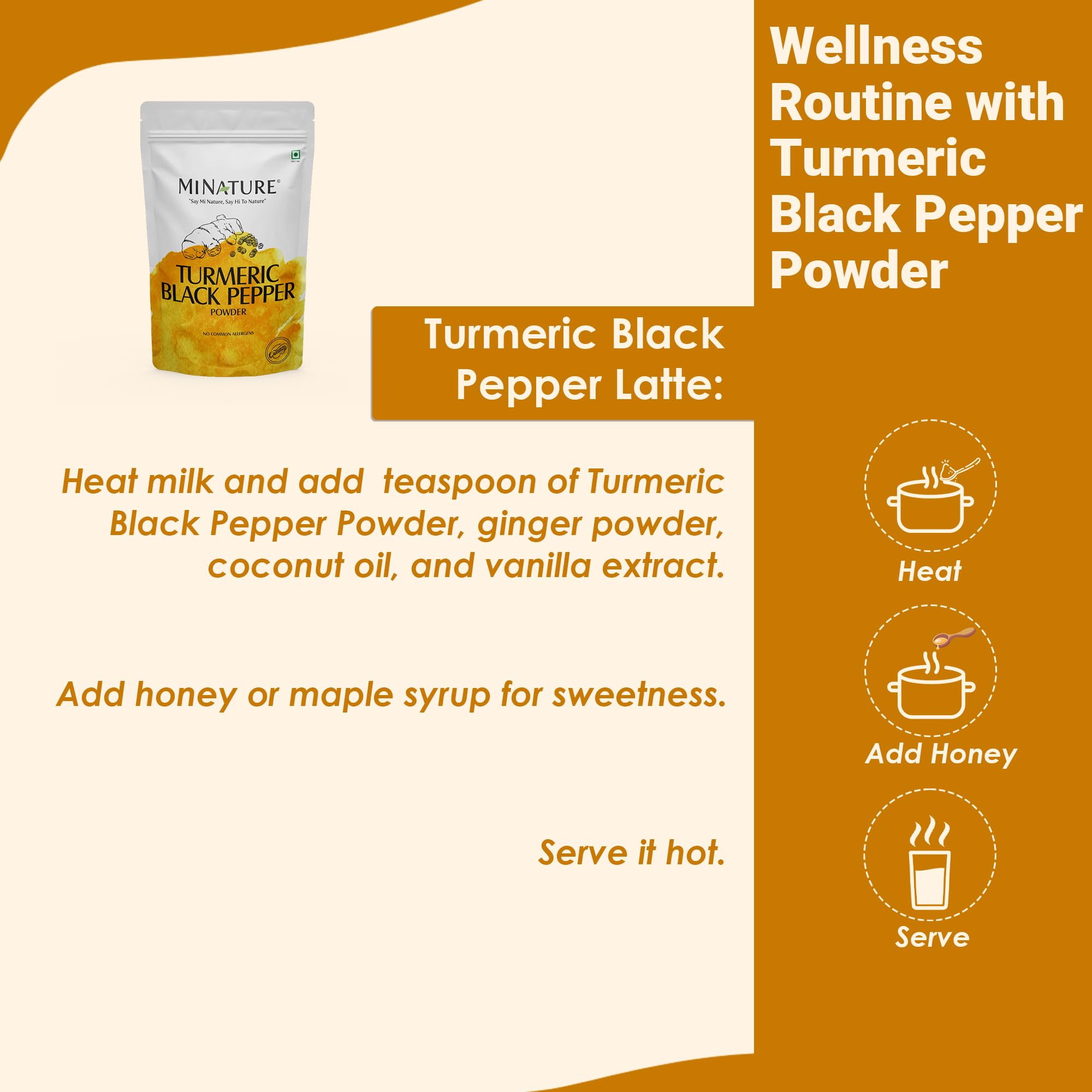 Minature turmeric root powder in a modern kitchen setting.