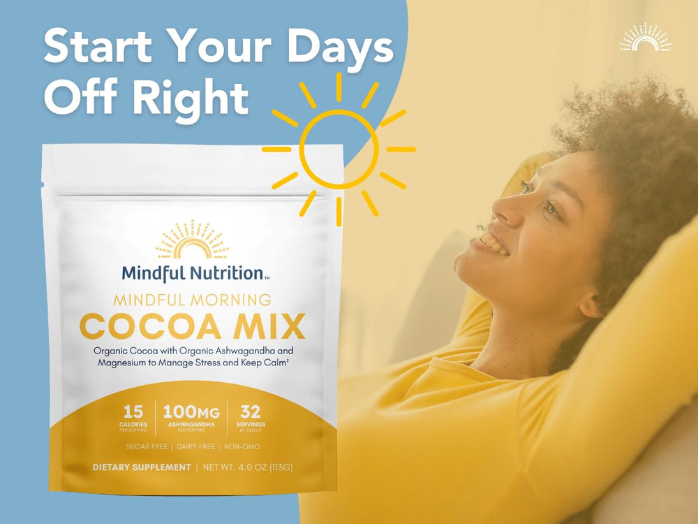 Mindful Morning dairy-free-cocoa-powder delivers premium cacao with adaptogens for balanced indulgence.